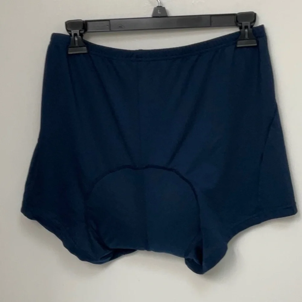 Men's padded bike shorts. Blue see-through Mesh. Great underneath other shorts